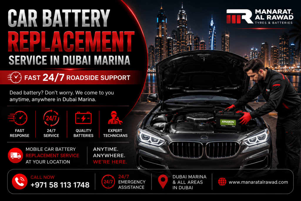 Car Battery Replacement Service in Dubai Marina