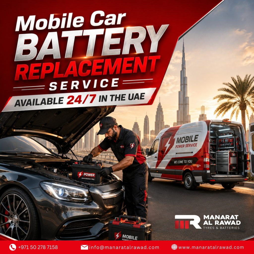 Mobile Car Battery Replacement Service Available 24/7 in the UAE
