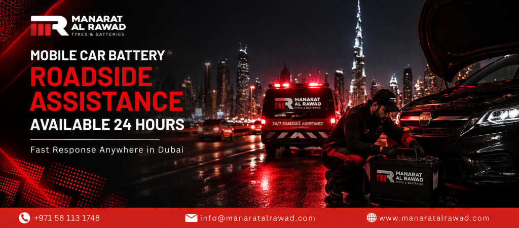On-Demand Car Battery Roadside Assistance Anywhere in UAE