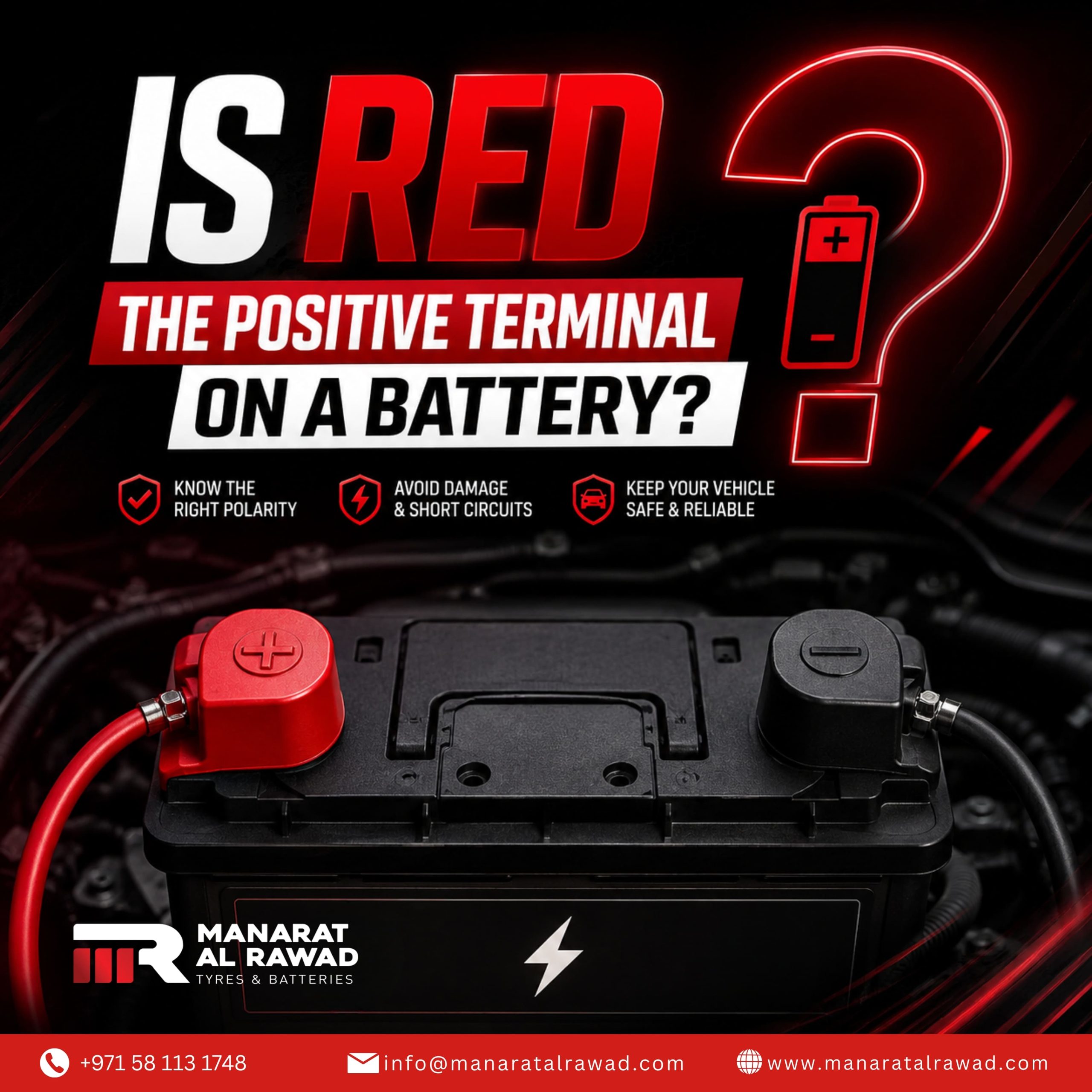 is red the positive terminal