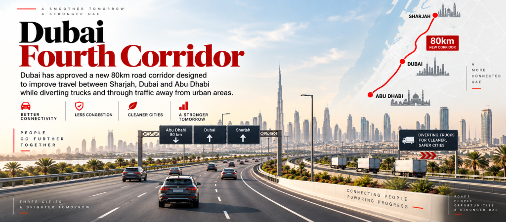 Dubai Approves 80km Fourth Corridor Linking Sharjah and Abu Dhabi