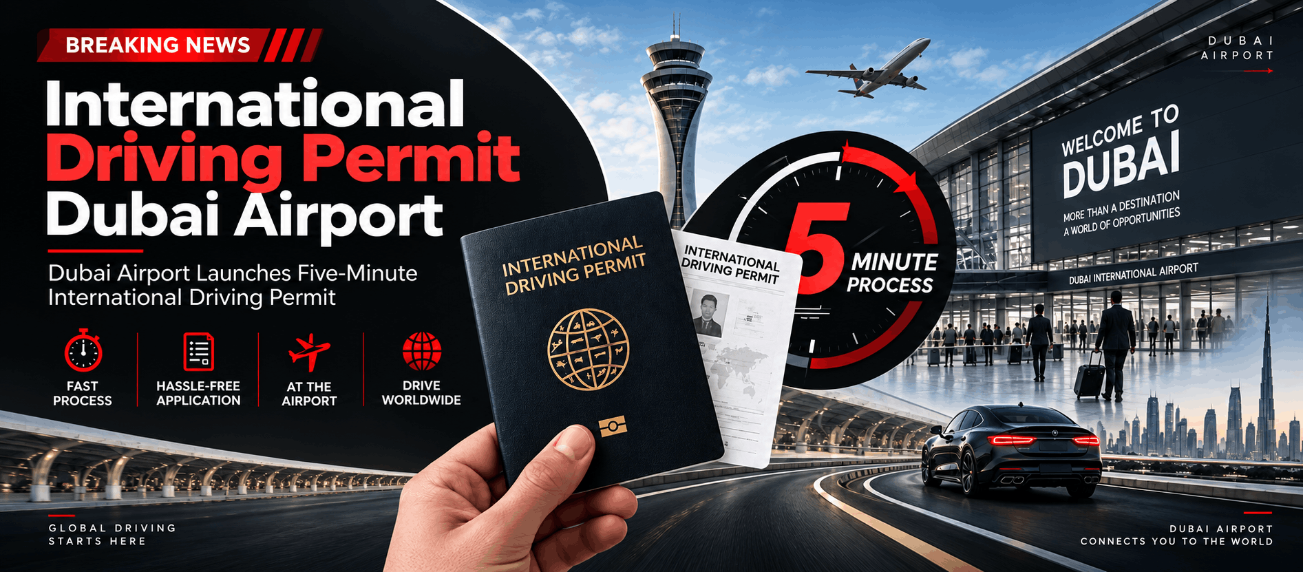 Dubai Airport Launches Five-Minute International Driving Permit Service (1)