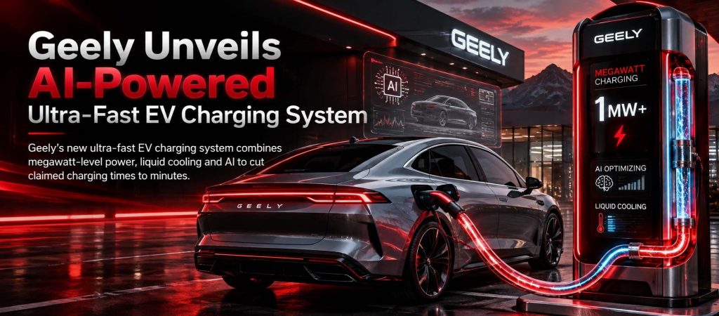 Geely Unveils AI-Powered Ultra-Fast EV Charging System
