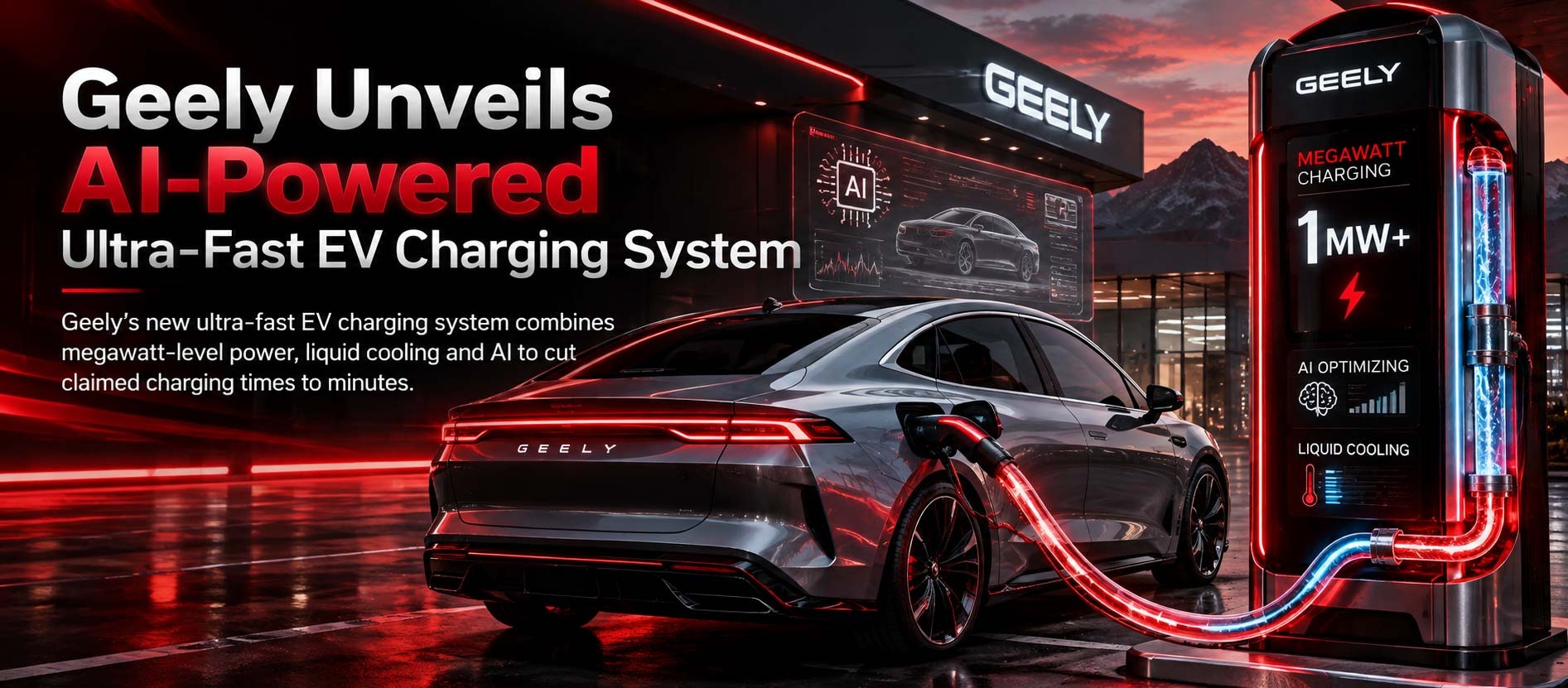 Geely Unveils AI-Powered Ultra-Fast EV Charging System